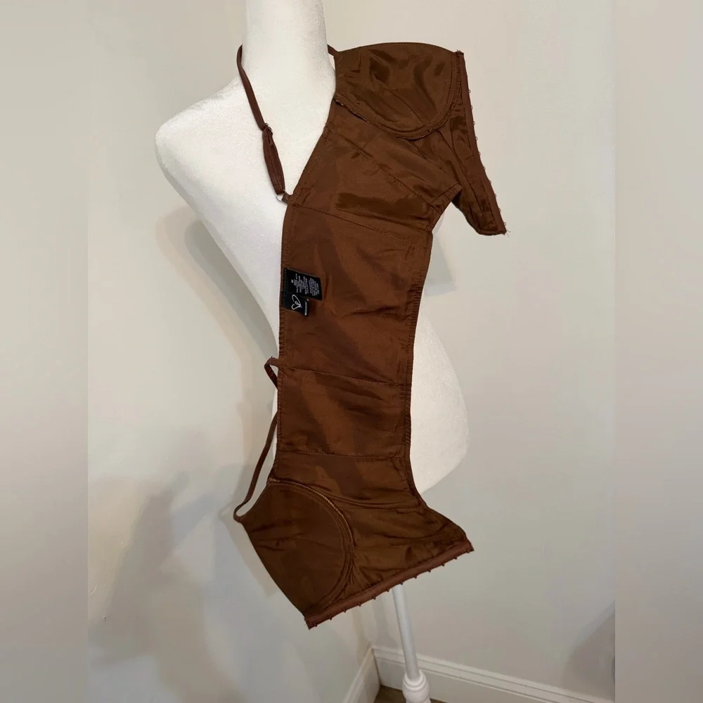 Windsor Size M Brown Leather Corset Tank
Crop Top Shirt Blouse - Picture 8 of 12
